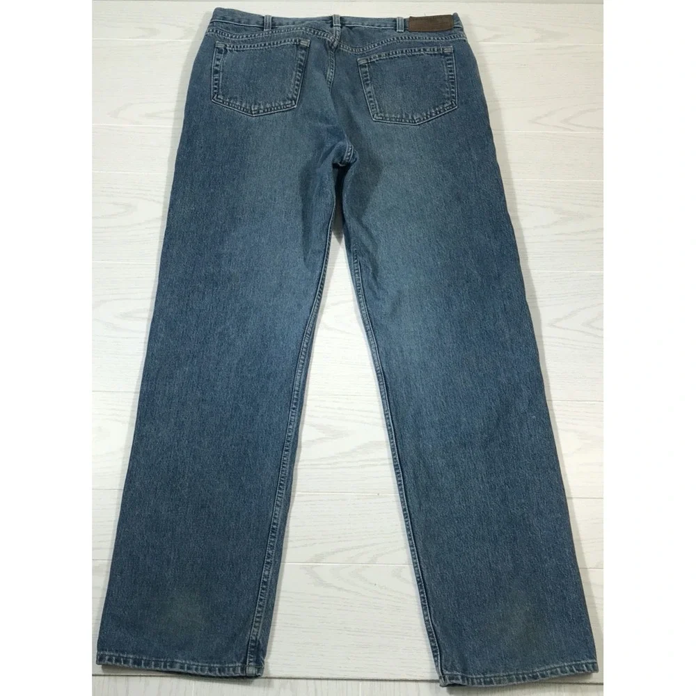 Vintage Banana Republic Jeans Men 38x34 Blue Button Fly Cotton High Rise Dad Y2K